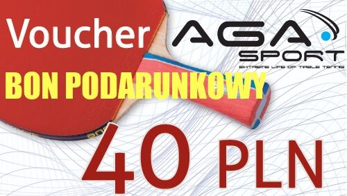 Bon Podarunkowy - Voucher AGA SPORT 40 zł.